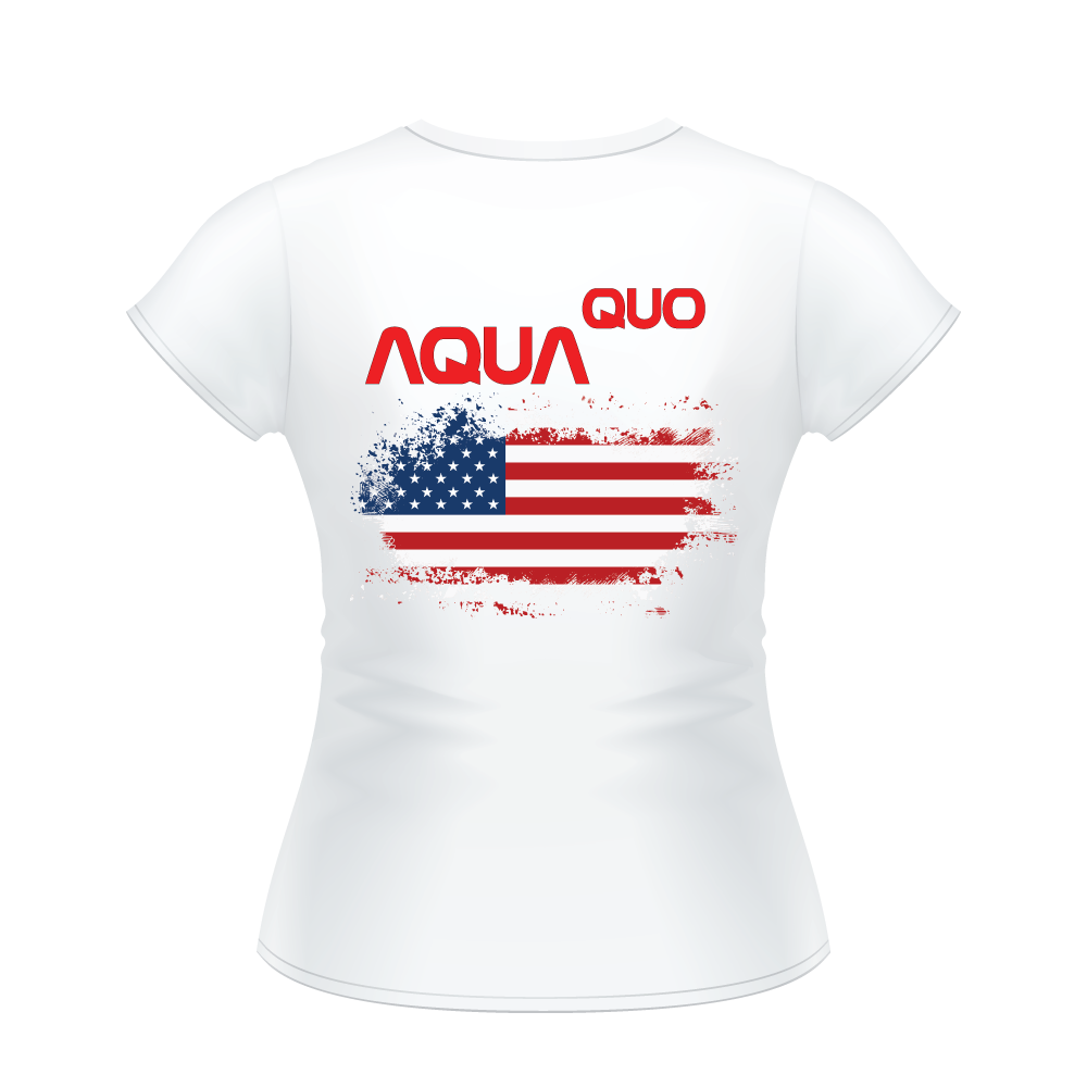 Skydiving T-shirts AquaQuo - "My Status Quo is Aqua Quo" - Ladies' T-Shirt, , Skydiving Apparel ™, Skydiving Apparel, Skydiving Apparel, Skydiving Gear, Olympics, T-Shirts, Skydive Chicago, Skydive City, Skydive Perris, Drop Zone Apparel, USPA, united states parachute association, Freefly, BASE, World Record,