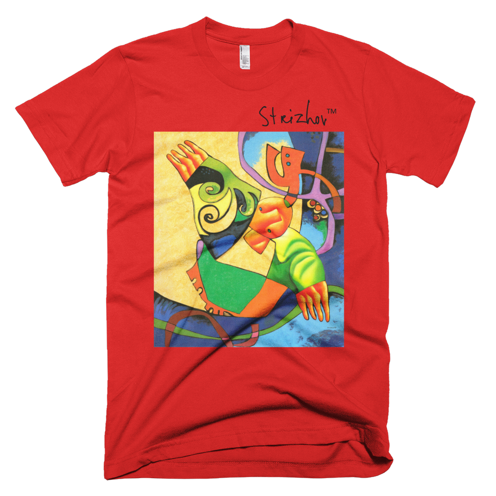 Skydiving T-shirts Strizhov™ by Dmitri Strizhov - 'Art History Written In Electricity - 1997' - T-Shirt, , Strizhov™, Skydiving Apparel, Skydiving Apparel, Skydiving Gear, Olympics, T-Shirts, Skydive Chicago, Skydive City, Skydive Perris, Drop Zone Apparel, USPA, united states parachute association, Freefly, BASE, World Record,