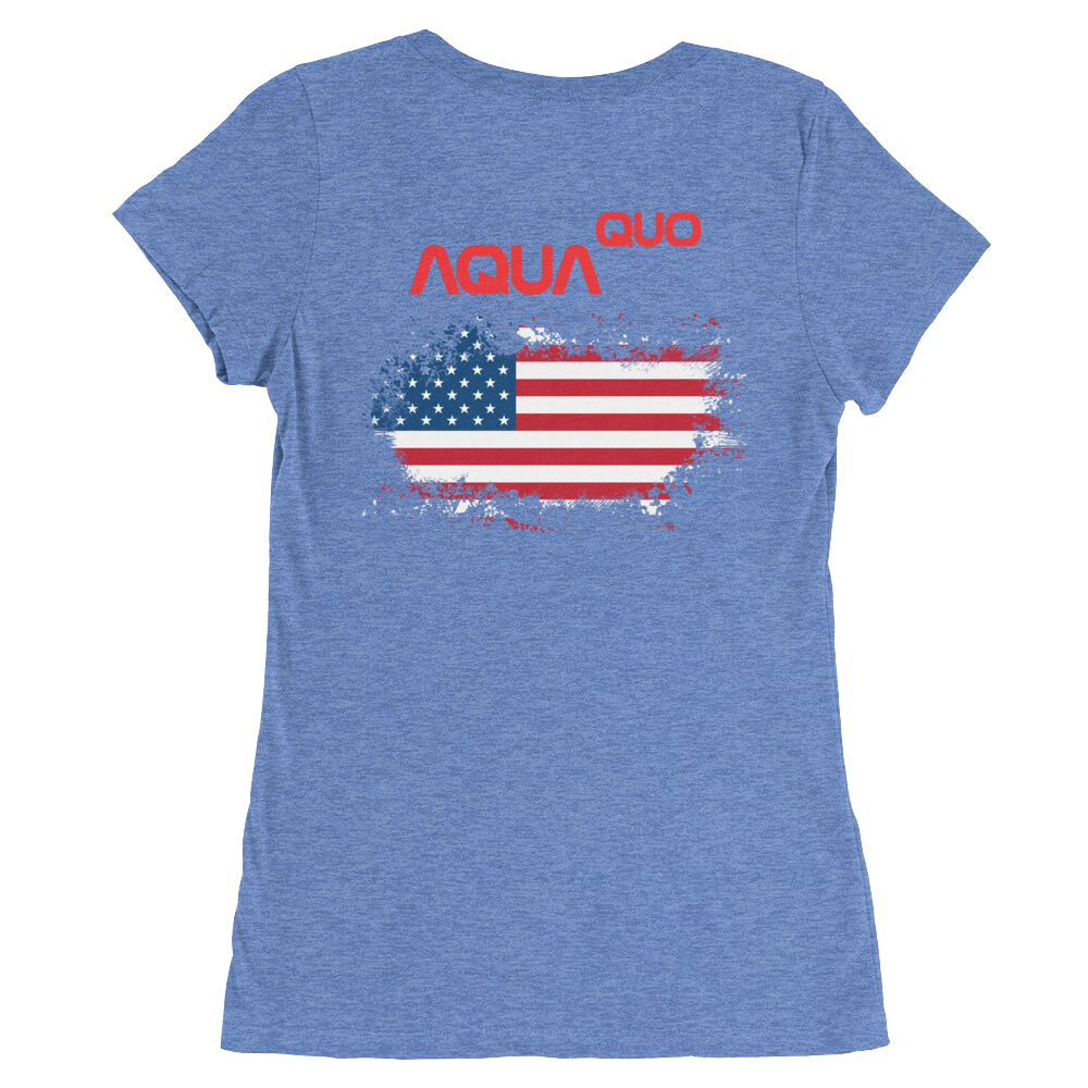 Skydiving T-shirts AquaQuo - "My Status Quo is Aqua Quo" - Ladies' T-Shirt, , Skydiving Apparel ™, Skydiving Apparel, Skydiving Apparel, Skydiving Gear, Olympics, T-Shirts, Skydive Chicago, Skydive City, Skydive Perris, Drop Zone Apparel, USPA, united states parachute association, Freefly, BASE, World Record,
