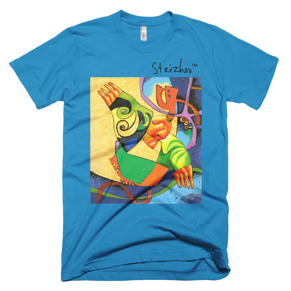 Skydiving T-shirts Strizhov™ by Dmitri Strizhov - 'Art History Written In Electricity - 1997' - T-Shirt, , Strizhov™, Skydiving Apparel, Skydiving Apparel, Skydiving Gear, Olympics, T-Shirts, Skydive Chicago, Skydive City, Skydive Perris, Drop Zone Apparel, USPA, united states parachute association, Freefly, BASE, World Record,