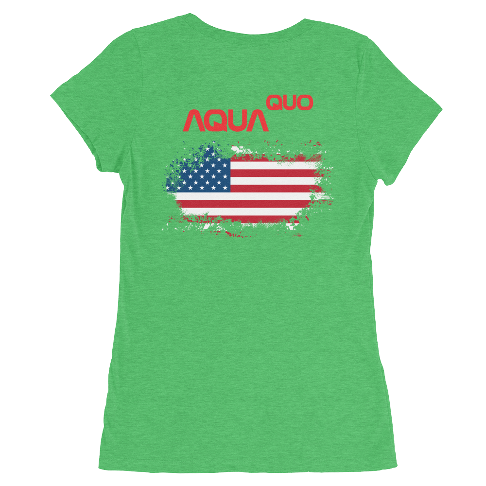 Skydiving T-shirts AquaQuo - "My Status Quo is Aqua Quo" - Ladies' T-Shirt, , Skydiving Apparel ™, Skydiving Apparel, Skydiving Apparel, Skydiving Gear, Olympics, T-Shirts, Skydive Chicago, Skydive City, Skydive Perris, Drop Zone Apparel, USPA, united states parachute association, Freefly, BASE, World Record,