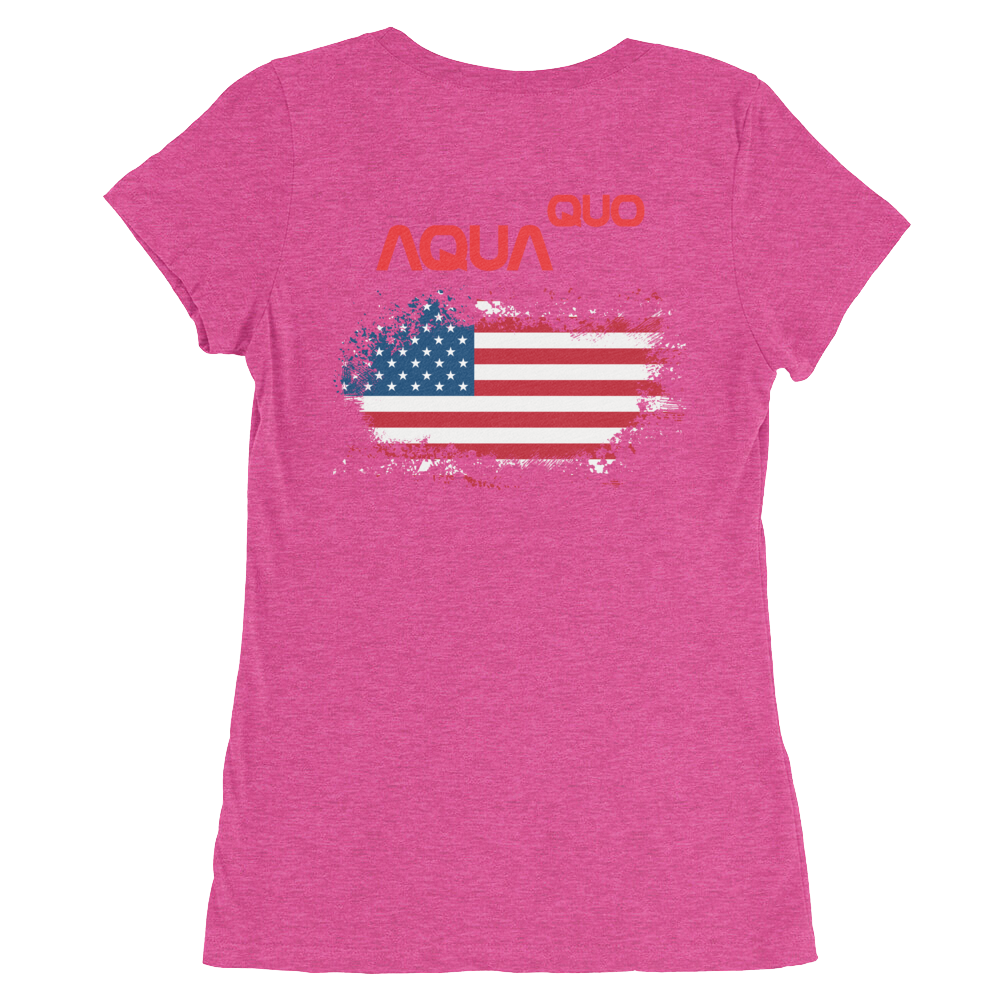 Skydiving T-shirts AquaQuo - "My Status Quo is Aqua Quo" - Ladies' T-Shirt, , Skydiving Apparel ™, Skydiving Apparel, Skydiving Apparel, Skydiving Gear, Olympics, T-Shirts, Skydive Chicago, Skydive City, Skydive Perris, Drop Zone Apparel, USPA, united states parachute association, Freefly, BASE, World Record,