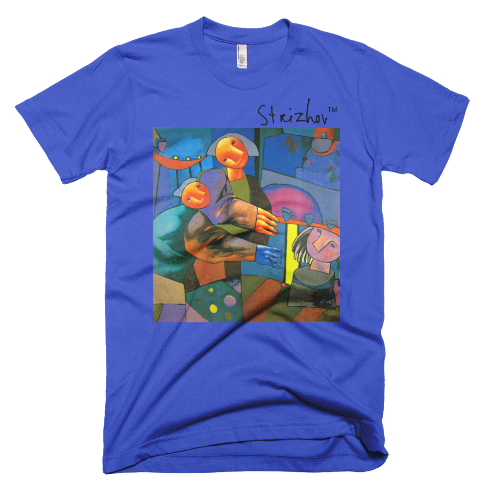 Skydiving T-shirts Strizhov™ by Dmitri Strizhov - 'Sculptors - 1996' - T-Shirt, , Strizhov™, Skydiving Apparel, Skydiving Apparel, Skydiving Gear, Olympics, T-Shirts, Skydive Chicago, Skydive City, Skydive Perris, Drop Zone Apparel, USPA, united states parachute association, Freefly, BASE, World Record,
