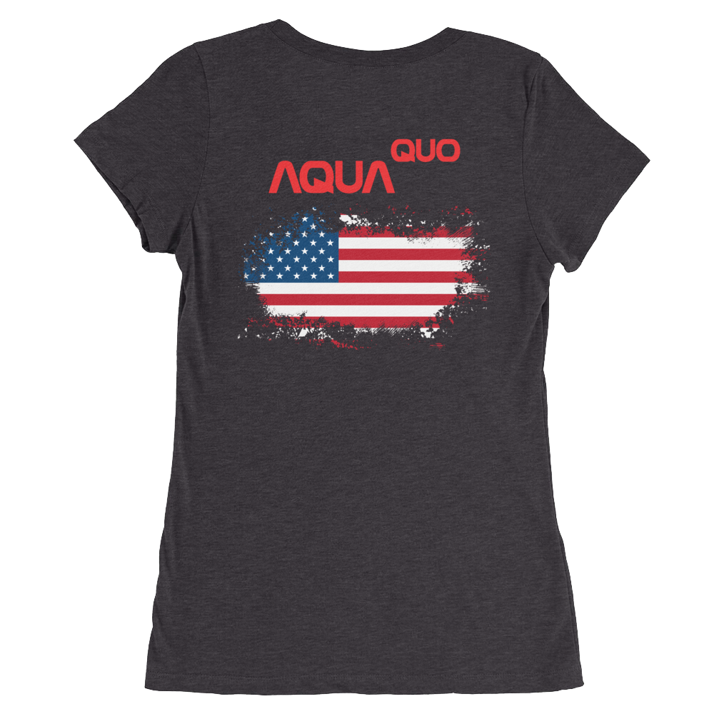 Skydiving T-shirts AquaQuo - "My Status Quo is Aqua Quo" - Ladies' T-Shirt, , Skydiving Apparel ™, Skydiving Apparel, Skydiving Apparel, Skydiving Gear, Olympics, T-Shirts, Skydive Chicago, Skydive City, Skydive Perris, Drop Zone Apparel, USPA, united states parachute association, Freefly, BASE, World Record,