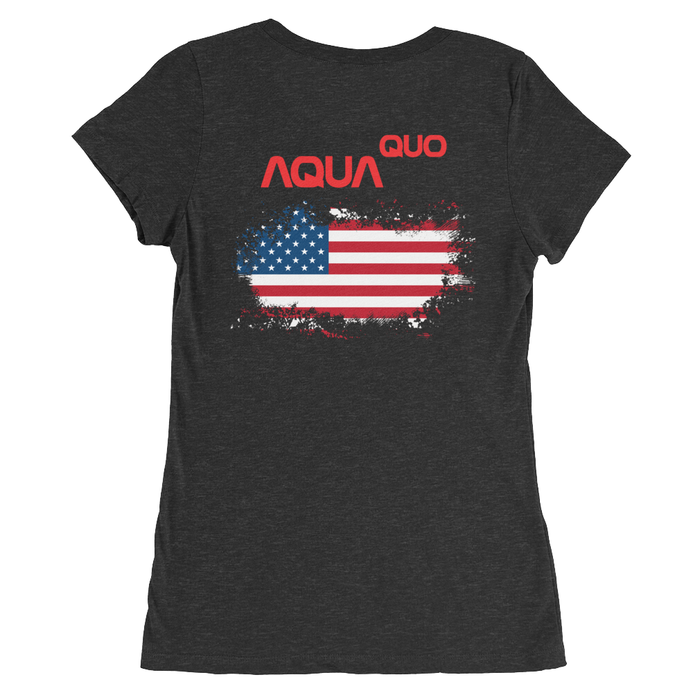 Skydiving T-shirts AquaQuo - "My Status Quo is Aqua Quo" - Ladies' T-Shirt, , Skydiving Apparel ™, Skydiving Apparel, Skydiving Apparel, Skydiving Gear, Olympics, T-Shirts, Skydive Chicago, Skydive City, Skydive Perris, Drop Zone Apparel, USPA, united states parachute association, Freefly, BASE, World Record,