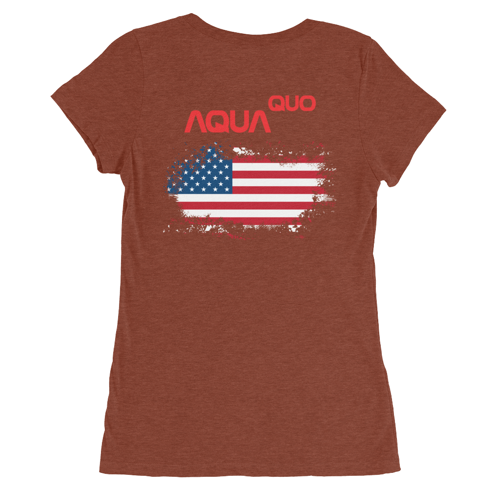 Skydiving T-shirts AquaQuo - "My Status Quo is Aqua Quo" - Ladies' T-Shirt, , Skydiving Apparel ™, Skydiving Apparel, Skydiving Apparel, Skydiving Gear, Olympics, T-Shirts, Skydive Chicago, Skydive City, Skydive Perris, Drop Zone Apparel, USPA, united states parachute association, Freefly, BASE, World Record,