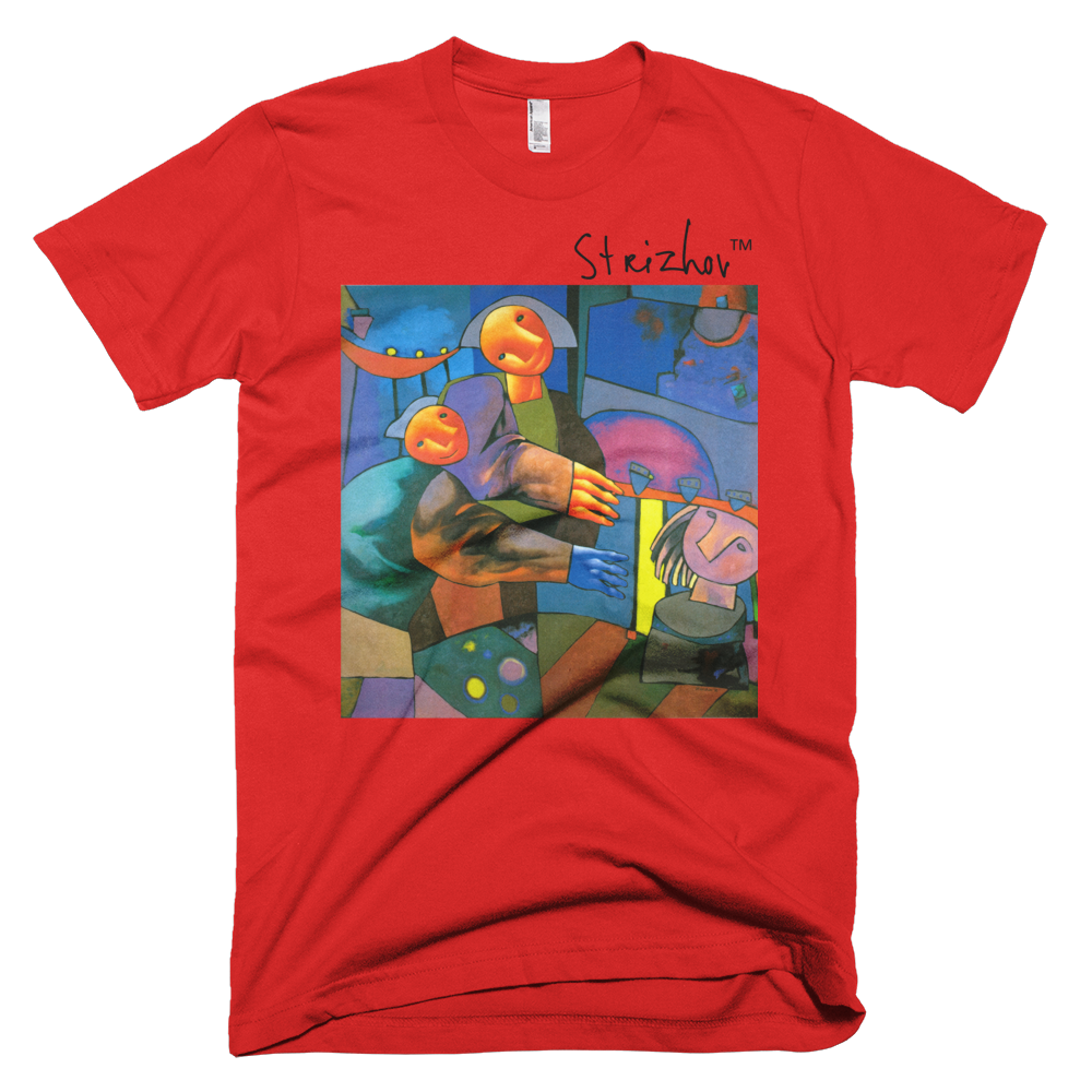 Skydiving T-shirts Strizhov™ by Dmitri Strizhov - 'Sculptors - 1996' - T-Shirt, , Strizhov™, Skydiving Apparel, Skydiving Apparel, Skydiving Gear, Olympics, T-Shirts, Skydive Chicago, Skydive City, Skydive Perris, Drop Zone Apparel, USPA, united states parachute association, Freefly, BASE, World Record,
