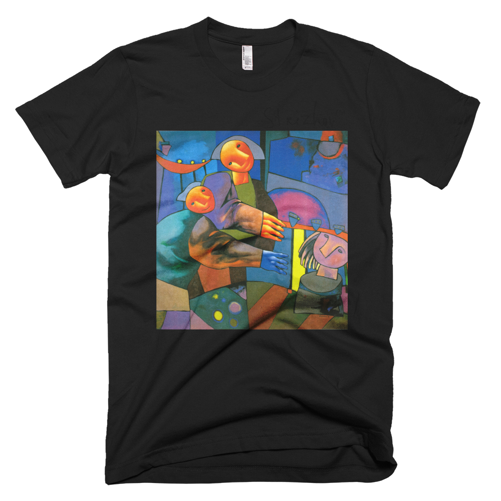 Skydiving T-shirts Strizhov™ by Dmitri Strizhov - 'Sculptors - 1996' - T-Shirt, , Strizhov™, Skydiving Apparel, Skydiving Apparel, Skydiving Gear, Olympics, T-Shirts, Skydive Chicago, Skydive City, Skydive Perris, Drop Zone Apparel, USPA, united states parachute association, Freefly, BASE, World Record,