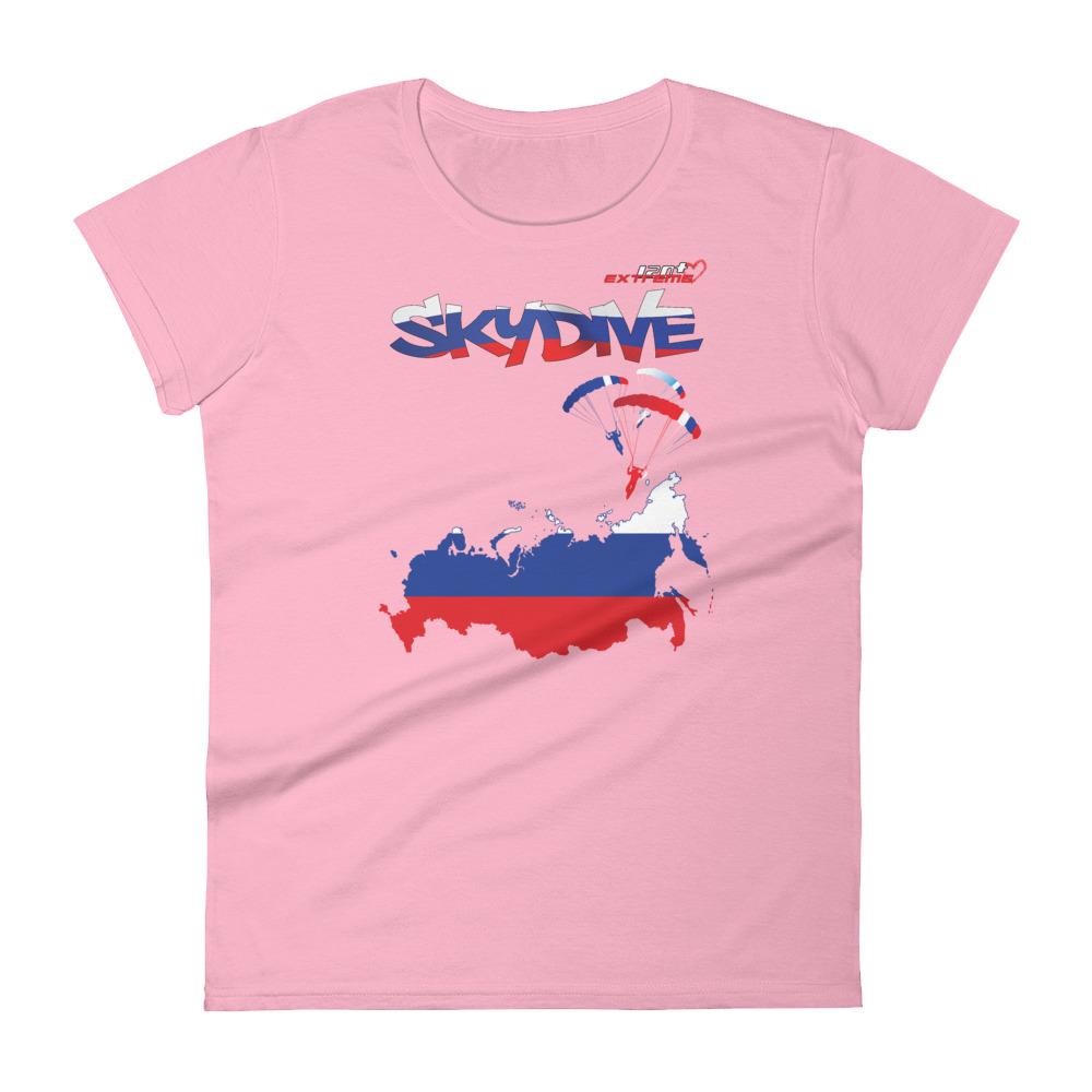 Skydiving T-shirts - Skydive All World - RUSSIA - Ladies' Tee -, Shirts, Skydiving Apparel, Skydiving Apparel, Skydiving Apparel, Skydiving Gear, Olympics, T-Shirts, Skydive Chicago, Skydive City, Skydive Perris, Drop Zone Apparel, USPA, united states parachute association, Freefly, BASE, World Record,