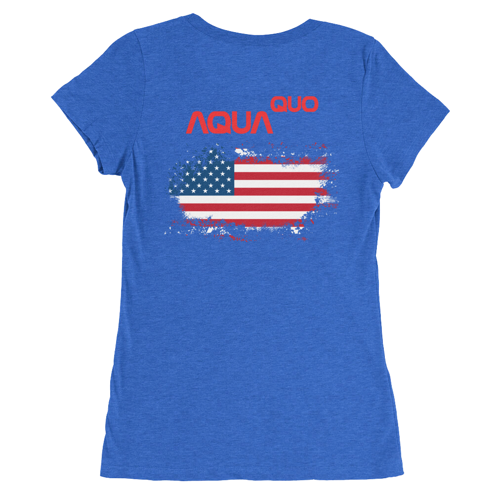 Skydiving T-shirts AquaQuo - "My Status Quo is Aqua Quo" - Ladies' T-Shirt, , Skydiving Apparel ™, Skydiving Apparel, Skydiving Apparel, Skydiving Gear, Olympics, T-Shirts, Skydive Chicago, Skydive City, Skydive Perris, Drop Zone Apparel, USPA, united states parachute association, Freefly, BASE, World Record,