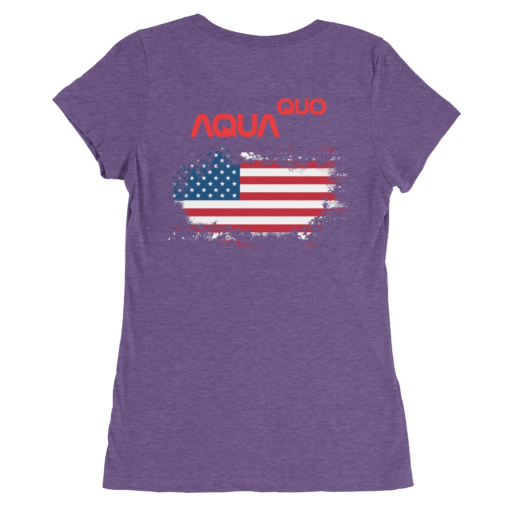 Skydiving T-shirts AquaQuo - "My Status Quo is Aqua Quo" - Ladies' T-Shirt, , Skydiving Apparel ™, Skydiving Apparel, Skydiving Apparel, Skydiving Gear, Olympics, T-Shirts, Skydive Chicago, Skydive City, Skydive Perris, Drop Zone Apparel, USPA, united states parachute association, Freefly, BASE, World Record,