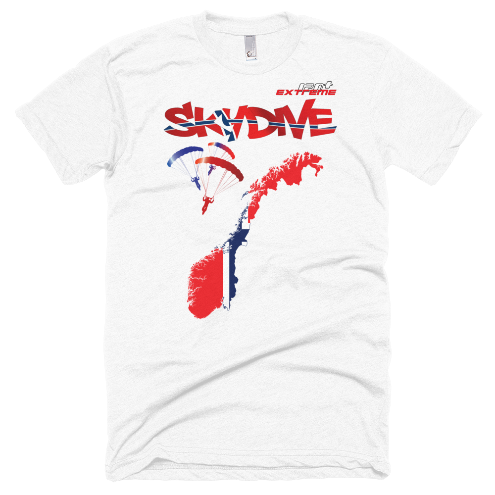 Skydiving T-shirts - Skydive All World - NORWAY - Unisex Tee -, Shirts, Skydiving Apparel, Skydiving Apparel, Skydiving Apparel, Skydiving Gear, Olympics, T-Shirts, Skydive Chicago, Skydive City, Skydive Perris, Drop Zone Apparel, USPA, united states parachute association, Freefly, BASE, World Record,