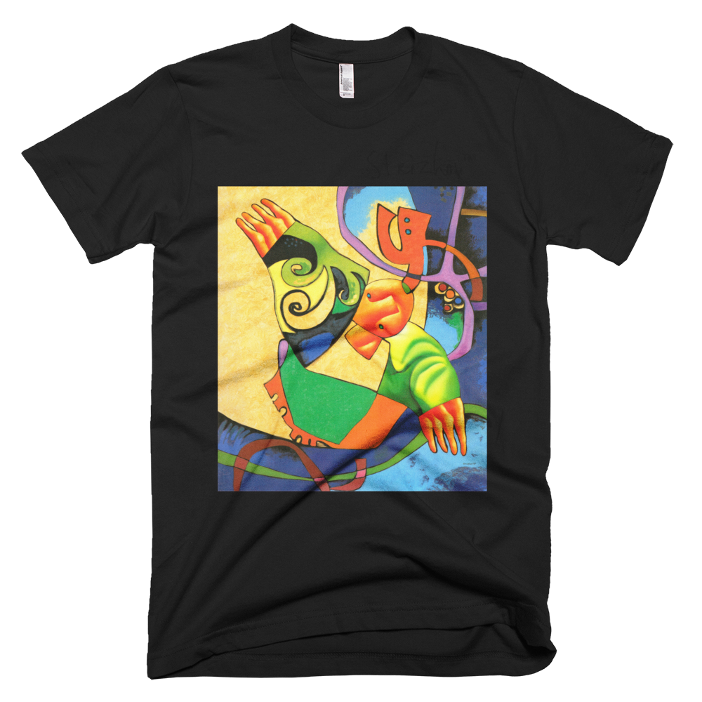 Skydiving T-shirts Strizhov™ by Dmitri Strizhov - 'Art History Written In Electricity - 1997' - T-Shirt, , Strizhov™, Skydiving Apparel, Skydiving Apparel, Skydiving Gear, Olympics, T-Shirts, Skydive Chicago, Skydive City, Skydive Perris, Drop Zone Apparel, USPA, united states parachute association, Freefly, BASE, World Record,