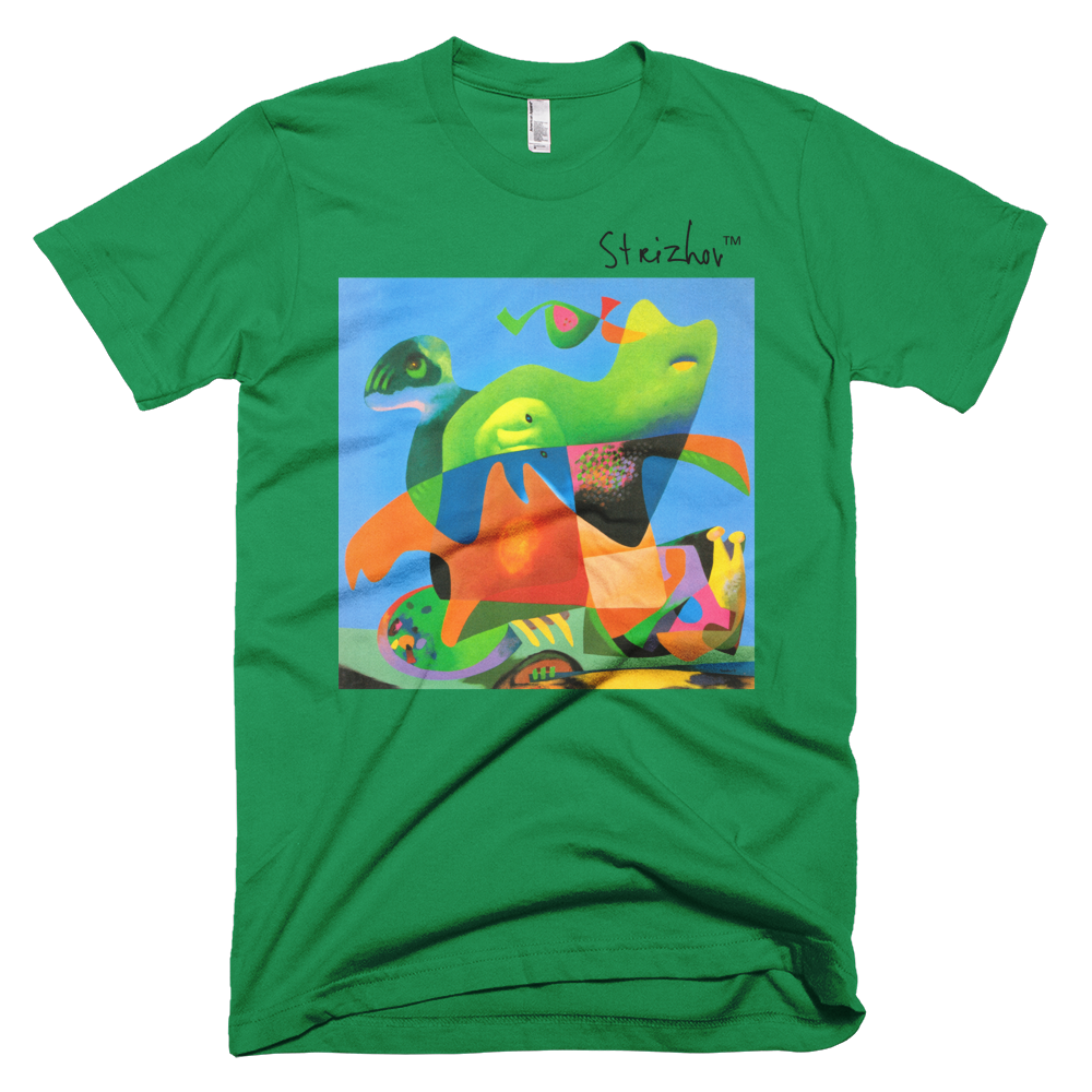 Skydiving T-shirts Strizhov™ by Dmitri Strizhov - 'Green Cat - 1997' - T-Shirt, , Strizhov™, Skydiving Apparel, Skydiving Apparel, Skydiving Gear, Olympics, T-Shirts, Skydive Chicago, Skydive City, Skydive Perris, Drop Zone Apparel, USPA, united states parachute association, Freefly, BASE, World Record,