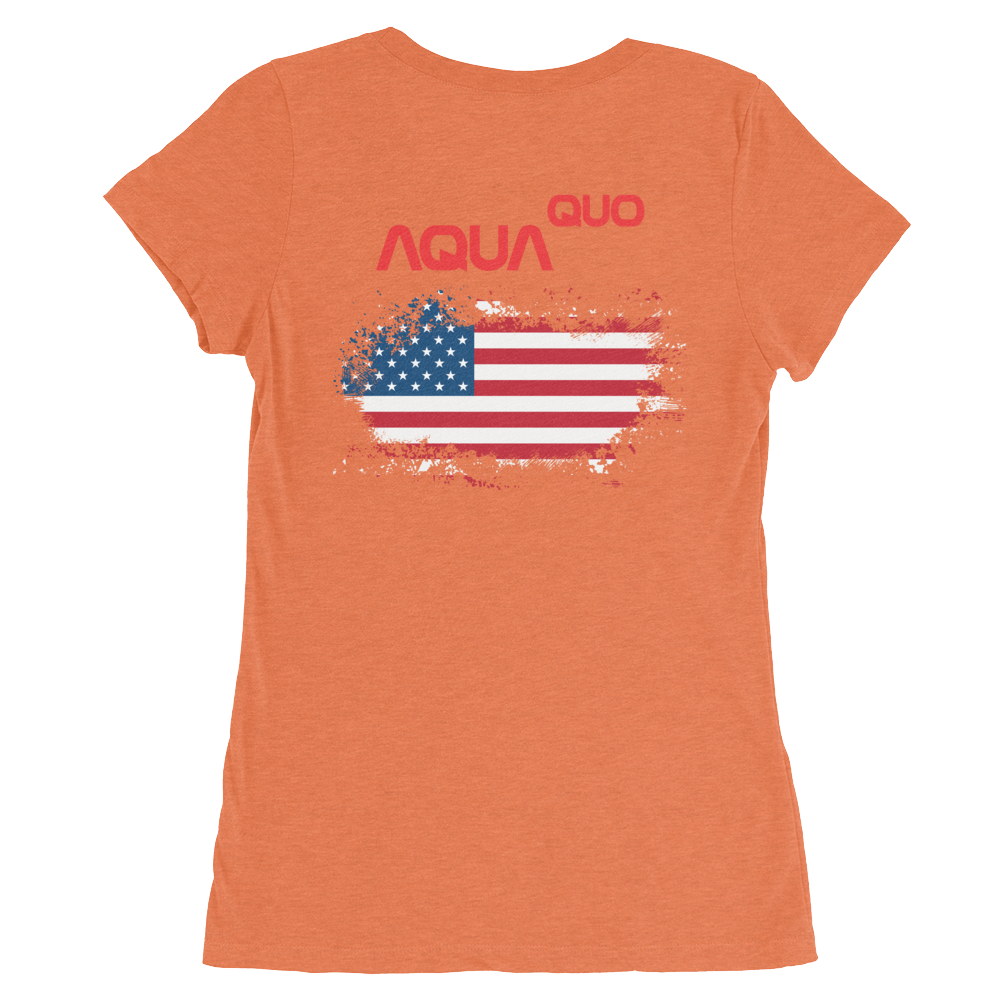 Skydiving T-shirts AquaQuo - "My Status Quo is Aqua Quo" - Ladies' T-Shirt, , Skydiving Apparel ™, Skydiving Apparel, Skydiving Apparel, Skydiving Gear, Olympics, T-Shirts, Skydive Chicago, Skydive City, Skydive Perris, Drop Zone Apparel, USPA, united states parachute association, Freefly, BASE, World Record,