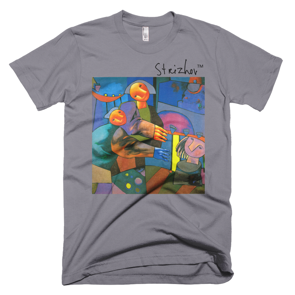 Skydiving T-shirts Strizhov™ by Dmitri Strizhov - 'Sculptors - 1996' - T-Shirt, , Strizhov™, Skydiving Apparel, Skydiving Apparel, Skydiving Gear, Olympics, T-Shirts, Skydive Chicago, Skydive City, Skydive Perris, Drop Zone Apparel, USPA, united states parachute association, Freefly, BASE, World Record,