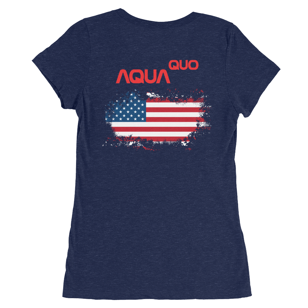 Skydiving T-shirts AquaQuo - "My Status Quo is Aqua Quo" - Ladies' T-Shirt, , Skydiving Apparel ™, Skydiving Apparel, Skydiving Apparel, Skydiving Gear, Olympics, T-Shirts, Skydive Chicago, Skydive City, Skydive Perris, Drop Zone Apparel, USPA, united states parachute association, Freefly, BASE, World Record,