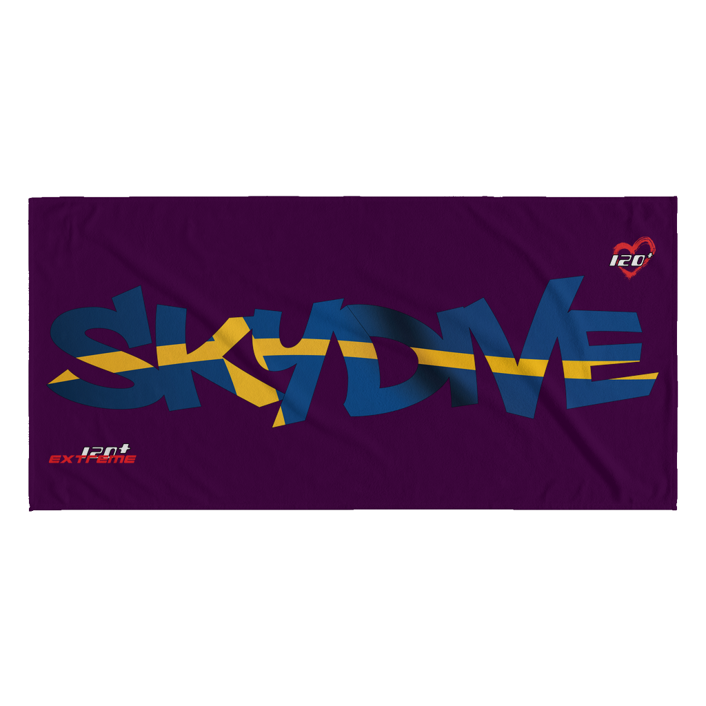 Skydiving T-shirts World Team - Skydive Sweden - Beach Towels in 10 Colors, Beach Towel, teelaunch, Skydiving Apparel, Skydiving Apparel, Skydiving Gear, Olympics, T-Shirts, Skydive Chicago, Skydive City, Skydive Perris, Drop Zone Apparel, USPA, united states parachute association, Freefly, BASE, World Record,