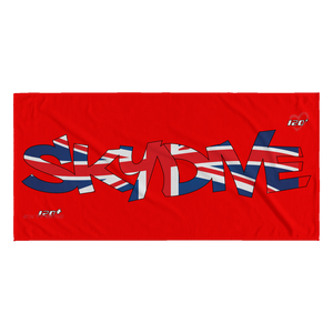 Skydiving T-shirts World Team - Skydive United Kingdom - Beach Towels in 10 Colors, Beach Towel, teelaunch, Skydiving Apparel, Skydiving Apparel, Skydiving Gear, Olympics, T-Shirts, Skydive Chicago, Skydive City, Skydive Perris, Drop Zone Apparel, USPA, united states parachute association, Freefly, BASE, World Record,