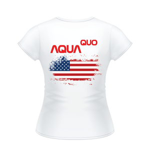 Skydiving T-shirts AquaQuo - "My Status Quo is Aqua Quo" -  Ladies' T-Shirt, , Skydiving Apparel ™, Skydiving Apparel, Skydiving Apparel, Skydiving Gear, Olympics, T-Shirts, Skydive Chicago, Skydive City, Skydive Perris, Drop Zone Apparel, USPA, united states parachute association, Freefly, BASE, World Record,