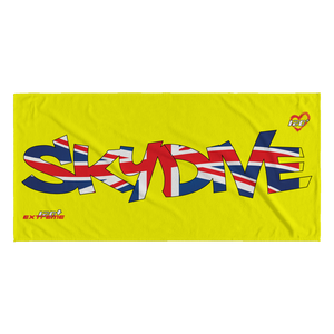 Skydiving T-shirts World Team - Skydive United Kingdom - Beach Towels in 10 Colors, Beach Towel, teelaunch, Skydiving Apparel, Skydiving Apparel, Skydiving Gear, Olympics, T-Shirts, Skydive Chicago, Skydive City, Skydive Perris, Drop Zone Apparel, USPA, united states parachute association, Freefly, BASE, World Record,
