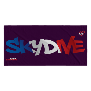 Skydiving T-shirts World Team - Skydive France - Beach Towels in 10 Colors, Beach Towel, teelaunch, Skydiving Apparel, Skydiving Apparel, Skydiving Gear, Olympics, T-Shirts, Skydive Chicago, Skydive City, Skydive Perris, Drop Zone Apparel, USPA, united states parachute association, Freefly, BASE, World Record,