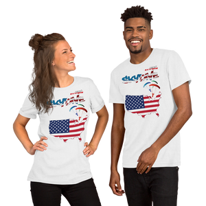 Skydiving T-shirts - Skydive World - AMERICA - Cotton Tee -, Shirts, Skydiving Apparel, Skydiving Apparel, Skydiving Apparel, Skydiving Gear, Olympics, T-Shirts, Skydive Chicago, Skydive City, Skydive Perris, Drop Zone Apparel, USPA, united states parachute association, Freefly, BASE, World Record,