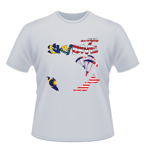 Skydiving T-shirts - Skydive World - MALAYSIA - Cotton Tee -, Shirts, Skydiving Apparel, Skydiving Apparel, Skydiving Apparel, Skydiving Gear, Olympics, T-Shirts, Skydive Chicago, Skydive City, Skydive Perris, Drop Zone Apparel, USPA, united states parachute association, Freefly, BASE, World Record,