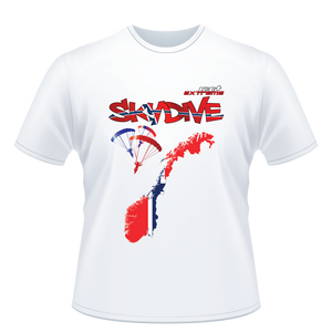 Skydiving T-shirts - Skydive All World - NORWAY - Unisex Tee -, Shirts, Skydiving Apparel, Skydiving Apparel, Skydiving Apparel, Skydiving Gear, Olympics, T-Shirts, Skydive Chicago, Skydive City, Skydive Perris, Drop Zone Apparel, USPA, united states parachute association, Freefly, BASE, World Record,
