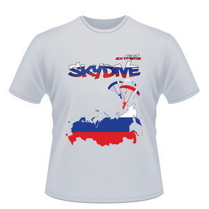 Skydiving T-shirts - Skydive All World - RUSSIA - Unisex Tee -, Shirts, Skydiving Apparel, Skydiving Apparel, Skydiving Apparel, Skydiving Gear, Olympics, T-Shirts, Skydive Chicago, Skydive City, Skydive Perris, Drop Zone Apparel, USPA, united states parachute association, Freefly, BASE, World Record,