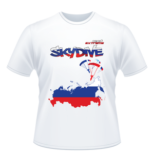 Skydiving T-shirts - Skydive All World - RUSSIA - Unisex Tee -, Shirts, Skydiving Apparel, Skydiving Apparel, Skydiving Apparel, Skydiving Gear, Olympics, T-Shirts, Skydive Chicago, Skydive City, Skydive Perris, Drop Zone Apparel, USPA, united states parachute association, Freefly, BASE, World Record,