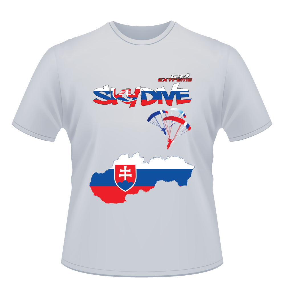 Skydiving T-shirts - Skydive World - SLOVAKIA - Cotton Tee -, Shirts, Skydiving Apparel, Skydiving Apparel, Skydiving Apparel, Skydiving Gear, Olympics, T-Shirts, Skydive Chicago, Skydive City, Skydive Perris, Drop Zone Apparel, USPA, united states parachute association, Freefly, BASE, World Record,