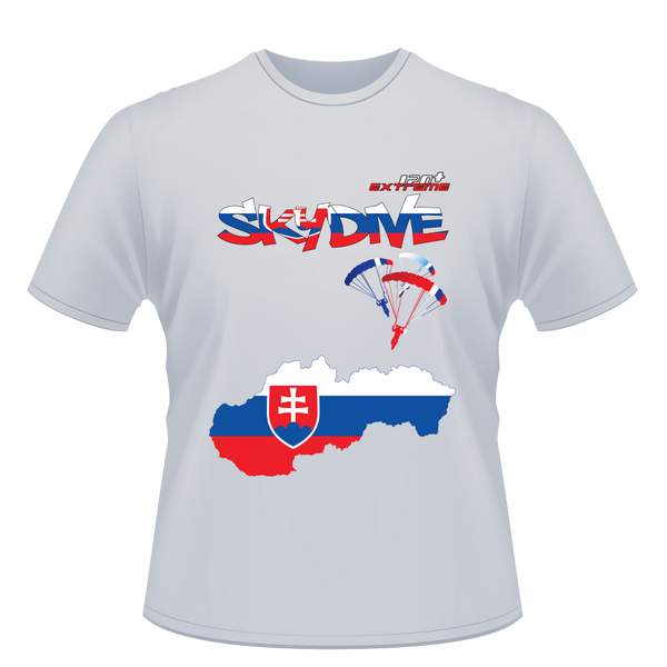 Skydiving T-shirts - Skydive World - SLOVAKIA - Cotton Tee -, Shirts, Skydiving Apparel, Skydiving Apparel, Skydiving Apparel, Skydiving Gear, Olympics, T-Shirts, Skydive Chicago, Skydive City, Skydive Perris, Drop Zone Apparel, USPA, united states parachute association, Freefly, BASE, World Record,