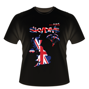 Skydiving T-shirts - Skydive All World - UK - The United Kingdom - Unisex Tee -, Shirts, Skydiving Apparel, Skydiving Apparel, Skydiving Apparel, Skydiving Gear, Olympics, T-Shirts, Skydive Chicago, Skydive City, Skydive Perris, Drop Zone Apparel, USPA, united states parachute association, Freefly, BASE, World Record,