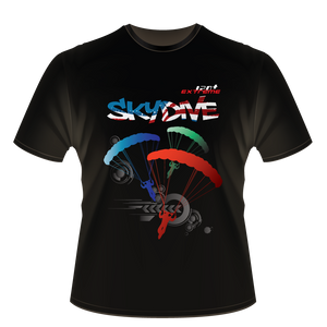 Skydiving T-shirts - Skydive World All Over - AMERICA - Cotton Tee -, Shirts, Skydiving Apparel, Skydiving Apparel, Skydiving Apparel, Skydiving Gear, Olympics, T-Shirts, Skydive Chicago, Skydive City, Skydive Perris, Drop Zone Apparel, USPA, united states parachute association, Freefly, BASE, World Record,