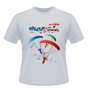 Skydiving T-shirts - Skydive World All Over - AMERICA - Cotton Tee -, Shirts, Skydiving Apparel, Skydiving Apparel, Skydiving Apparel, Skydiving Gear, Olympics, T-Shirts, Skydive Chicago, Skydive City, Skydive Perris, Drop Zone Apparel, USPA, united states parachute association, Freefly, BASE, World Record,