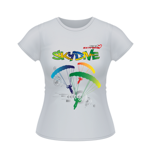 Skydiving T-shirts - Skydive Around - BRAZIL - Ladies' Tee -, Shirts, Skydiving Apparel, Skydiving Apparel, Skydiving Apparel, Skydiving Gear, Olympics, T-Shirts, Skydive Chicago, Skydive City, Skydive Perris, Drop Zone Apparel, USPA, united states parachute association, Freefly, BASE, World Record,