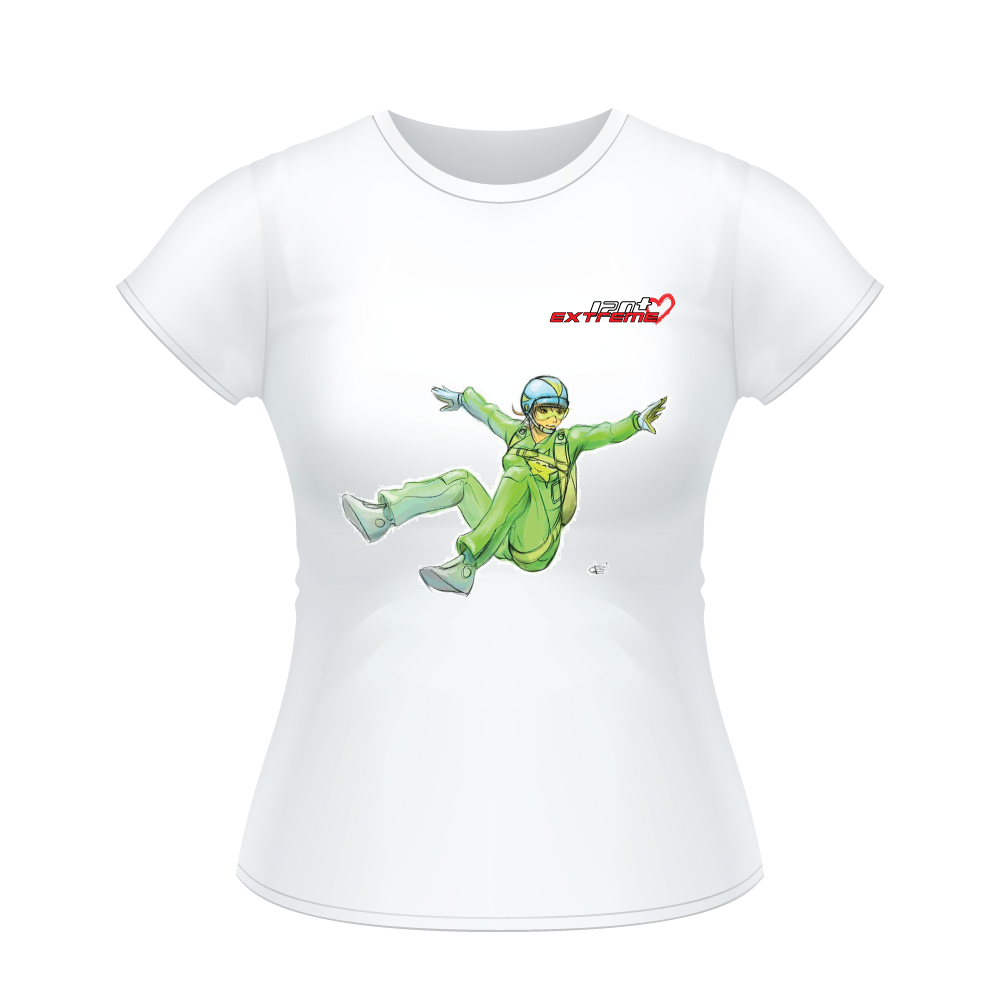 Skydiving T-shirts I Love Skydive - Sit-Fly - Short Sleeve Women's T-shirt, Shirts, Skydiving Apparel, Skydiving Apparel, Skydiving Apparel, Skydiving Gear, Olympics, T-Shirts, Skydive Chicago, Skydive City, Skydive Perris, Drop Zone Apparel, USPA, united states parachute association, Freefly, BASE, World Record,