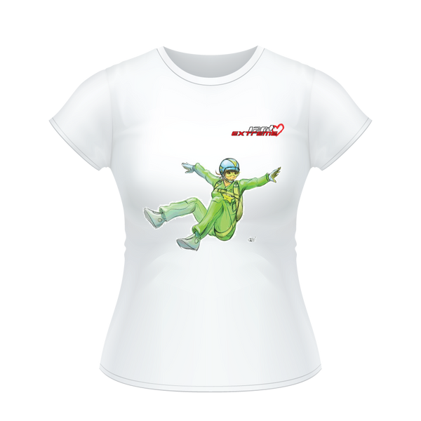 Skydiving T-shirts I Love Skydive - Sit-Fly - Short Sleeve Women's T-shirt, Shirts, Skydiving Apparel, Skydiving Apparel, Skydiving Apparel, Skydiving Gear, Olympics, T-Shirts, Skydive Chicago, Skydive City, Skydive Perris, Drop Zone Apparel, USPA, united states parachute association, Freefly, BASE, World Record,