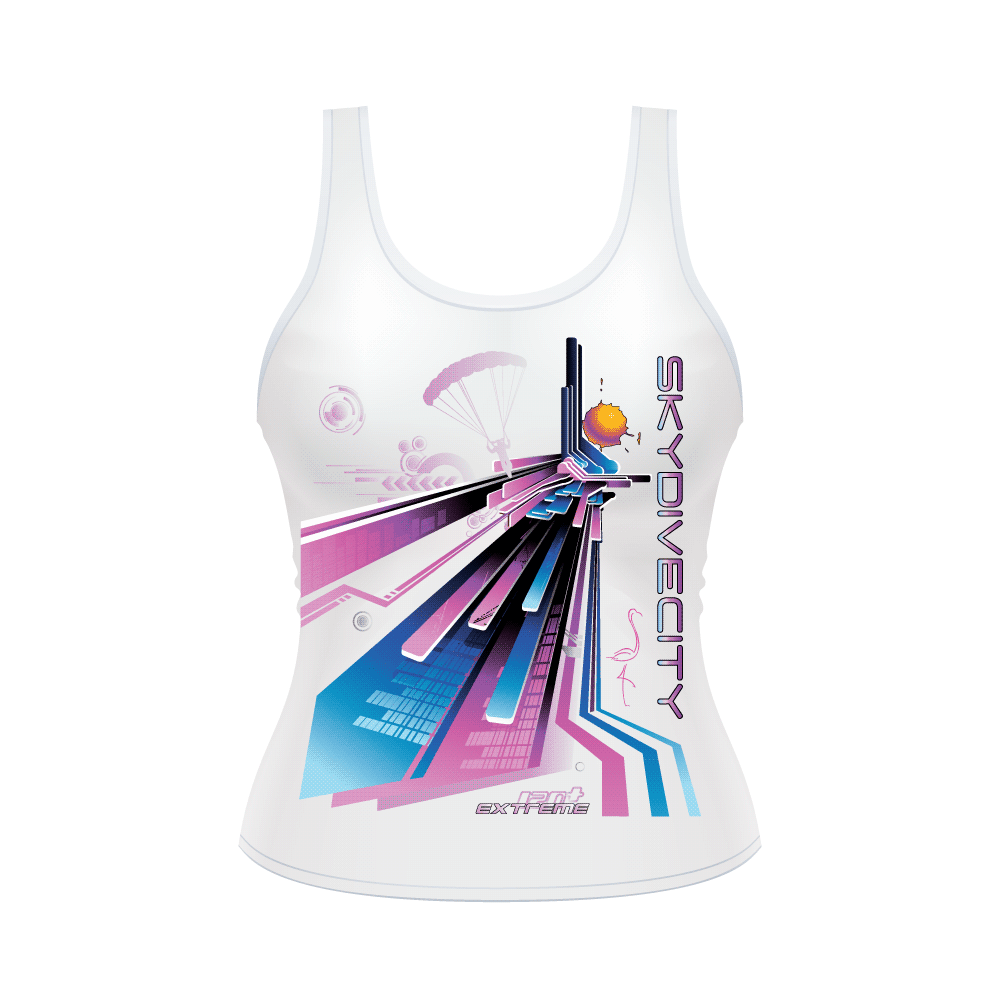 Skydiving T-shirts Ladies' Tank - Skydive City - Flamingo, Tanks, Skydiving Apparel, Skydiving Apparel, Skydiving Apparel, Skydiving Gear, Olympics, T-Shirts, Skydive Chicago, Skydive City, Skydive Perris, Drop Zone Apparel, USPA, united states parachute association, Freefly, BASE, World Record,