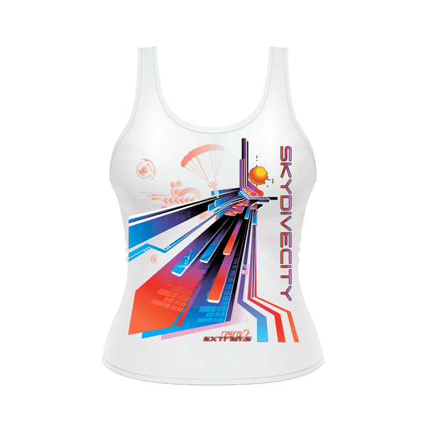 Skydiving T-shirts Ladies' Tank - Skydive City - Sunset, Tanks, Skydiving Apparel, Skydiving Apparel, Skydiving Apparel, Skydiving Gear, Olympics, T-Shirts, Skydive Chicago, Skydive City, Skydive Perris, Drop Zone Apparel, USPA, united states parachute association, Freefly, BASE, World Record,