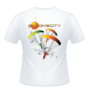 Skydiving T-shirts - Skydive City - Sunrise - Unisex Crew Neck Tee, Shirts, Skydiving Apparel, Skydiving Apparel, Skydiving Apparel, Skydiving Gear, Olympics, T-Shirts, Skydive Chicago, Skydive City, Skydive Perris, Drop Zone Apparel, USPA, united states parachute association, Freefly, BASE, World Record,