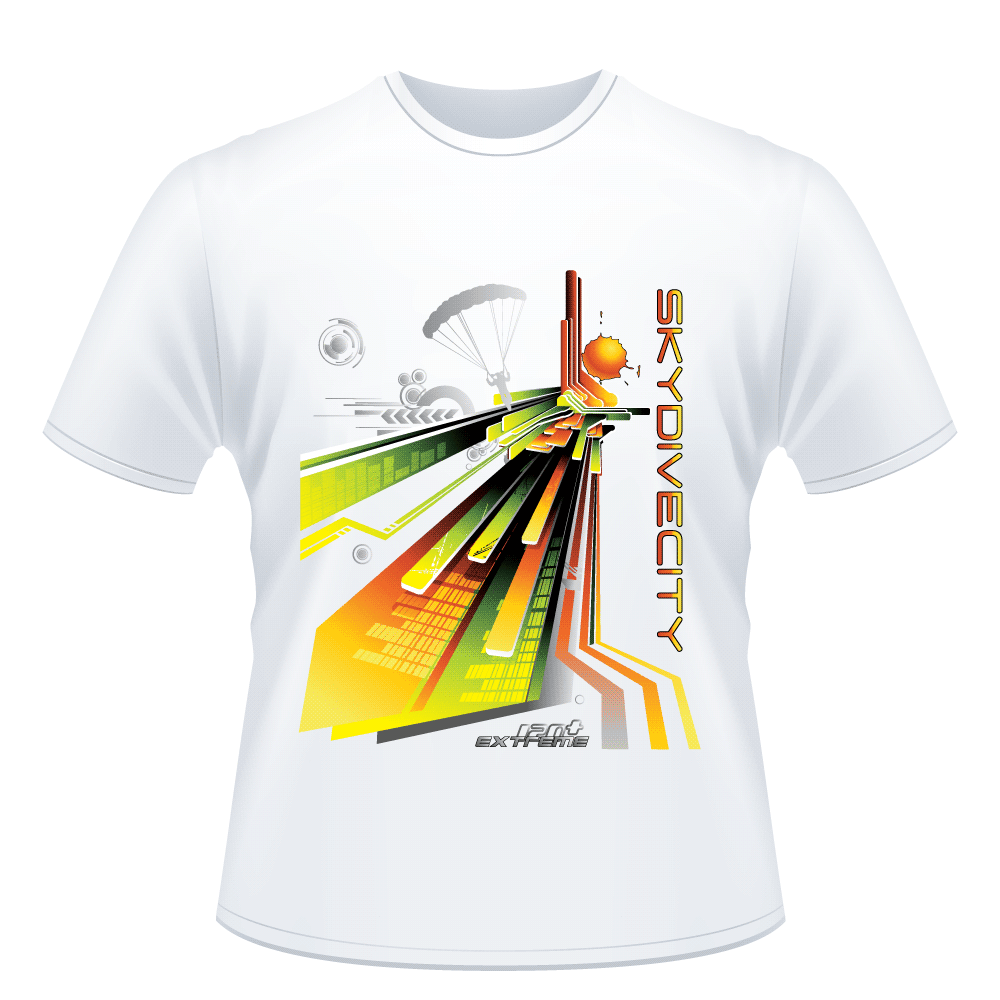 Skydiving T-shirts - Skydive City - Sunrise - Unisex Crew Neck Tee, Shirts, Skydiving Apparel, Skydiving Apparel, Skydiving Apparel, Skydiving Gear, Olympics, T-Shirts, Skydive Chicago, Skydive City, Skydive Perris, Drop Zone Apparel, USPA, united states parachute association, Freefly, BASE, World Record,