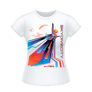 Skydiving T-shirts Skydive City - Sunset - Women`s Colored T-Shirts, Women's Colored Tees, Skydiving Apparel, Skydiving Apparel, Skydiving Apparel, Skydiving Gear, Olympics, T-Shirts, Skydive Chicago, Skydive City, Skydive Perris, Drop Zone Apparel, USPA, united states parachute association, Freefly, BASE, World Record,