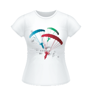 Skydiving T-shirts Skydive Competition - Women`s Colored T-Shirts, Women's Colored Tees, Skydiving Apparel, Skydiving Apparel, Skydiving Apparel, Skydiving Gear, Olympics, T-Shirts, Skydive Chicago, Skydive City, Skydive Perris, Drop Zone Apparel, USPA, united states parachute association, Freefly, BASE, World Record,