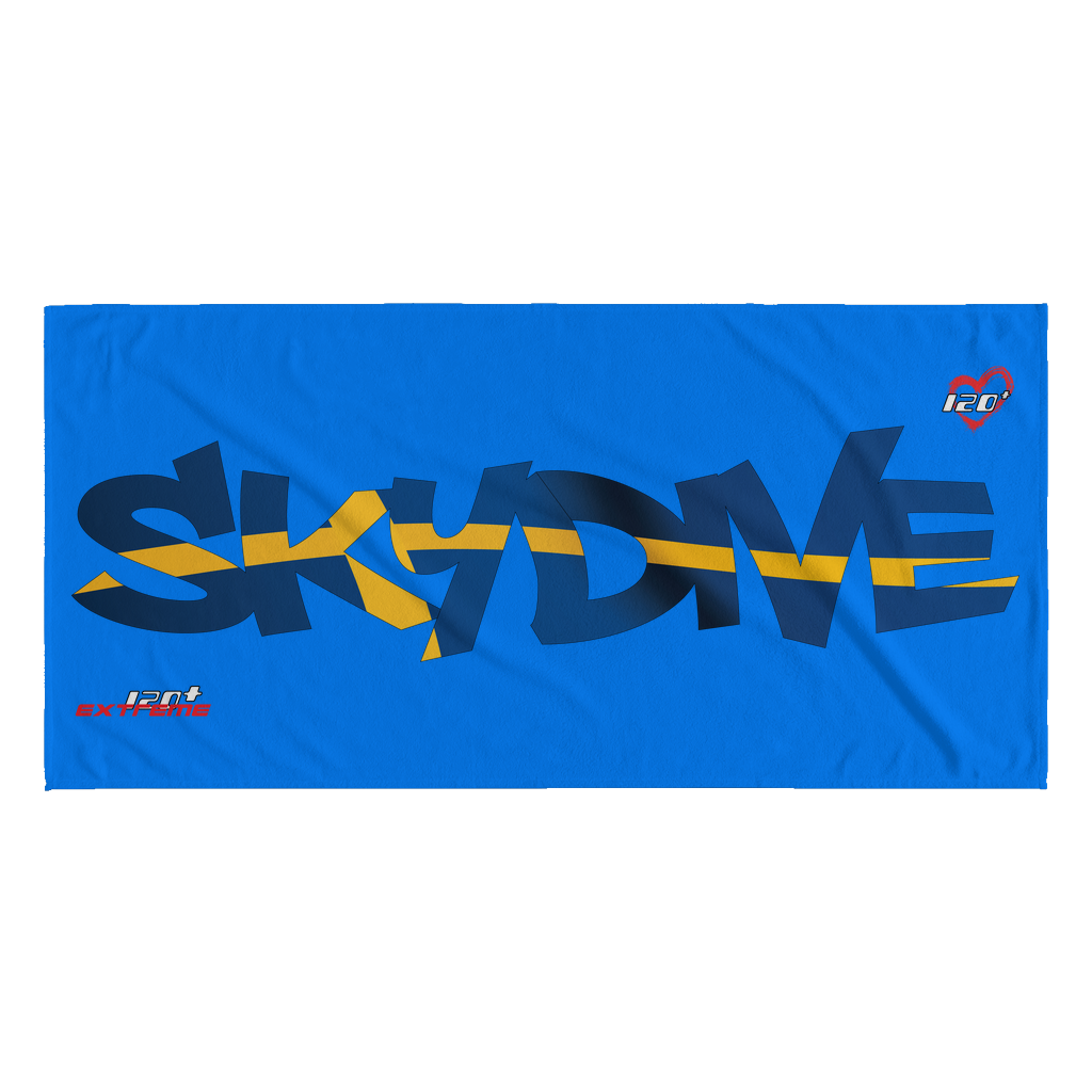 Skydiving T-shirts World Team - Skydive Sweden - Beach Towels in 10 Colors, Beach Towel, teelaunch, Skydiving Apparel, Skydiving Apparel, Skydiving Gear, Olympics, T-Shirts, Skydive Chicago, Skydive City, Skydive Perris, Drop Zone Apparel, USPA, united states parachute association, Freefly, BASE, World Record,