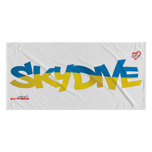 Skydiving T-shirts World Team - Skydive Ukraine - Beach Towels in 10 Colors, Beach Towel, teelaunch, Skydiving Apparel, Skydiving Apparel, Skydiving Gear, Olympics, T-Shirts, Skydive Chicago, Skydive City, Skydive Perris, Drop Zone Apparel, USPA, united states parachute association, Freefly, BASE, World Record,