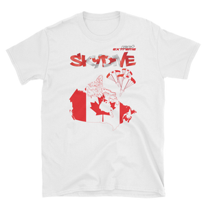 Skydiving T-shirts - Skydive World - CANADA - Cotton Tee -, Shirts, Skydiving Apparel, Skydiving Apparel, Skydiving Apparel, Skydiving Gear, Olympics, T-Shirts, Skydive Chicago, Skydive City, Skydive Perris, Drop Zone Apparel, USPA, united states parachute association, Freefly, BASE, World Record,