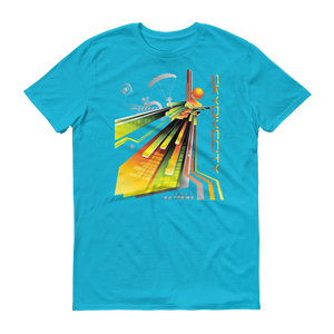 Skydiving T-shirts Skydive City - Sunrise - Men`s Colored T-Shirts, Men's Colored Tees, Skydiving Apparel, Skydiving Apparel, Skydiving Apparel, Skydiving Gear, Olympics, T-Shirts, Skydive Chicago, Skydive City, Skydive Perris, Drop Zone Apparel, USPA, united states parachute association, Freefly, BASE, World Record,