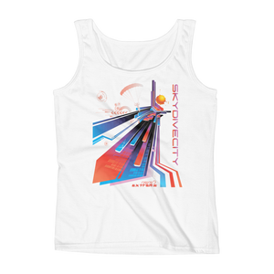 Skydiving T-shirts Ladies' Tank - Skydive City - Sunset, Tanks, Skydiving Apparel, Skydiving Apparel, Skydiving Apparel, Skydiving Gear, Olympics, T-Shirts, Skydive Chicago, Skydive City, Skydive Perris, Drop Zone Apparel, USPA, united states parachute association, Freefly, BASE, World Record,